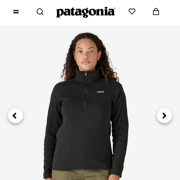 Patagonia Black Cowl Neck Sweater with Soft Fleece Texture and High Collar - Picture 1 of 7